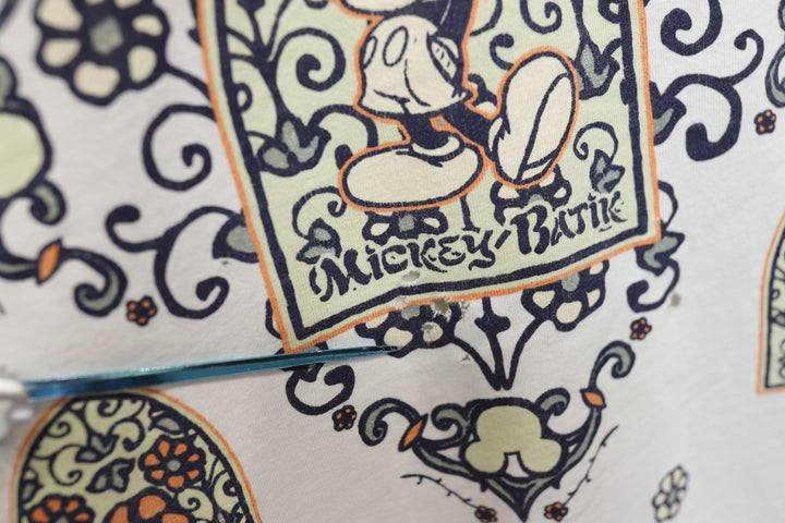 Disney Vintage Mickey Batik T Shirt 90s Large