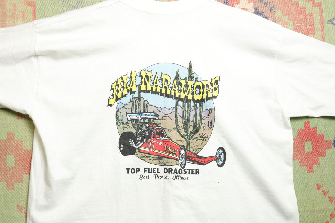 Jim Naramore Red baron Vintage Racing T Shirt XL 70s