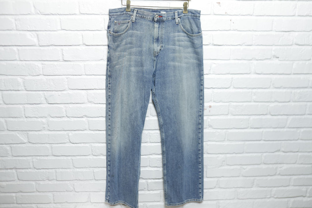 Tommy Hilfiger Vintage Y2k Faded Jeans 2000s 35/31.5