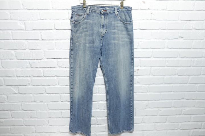 Tommy Hilfiger Vintage Y2k Faded Jeans 2000s 35/31.5