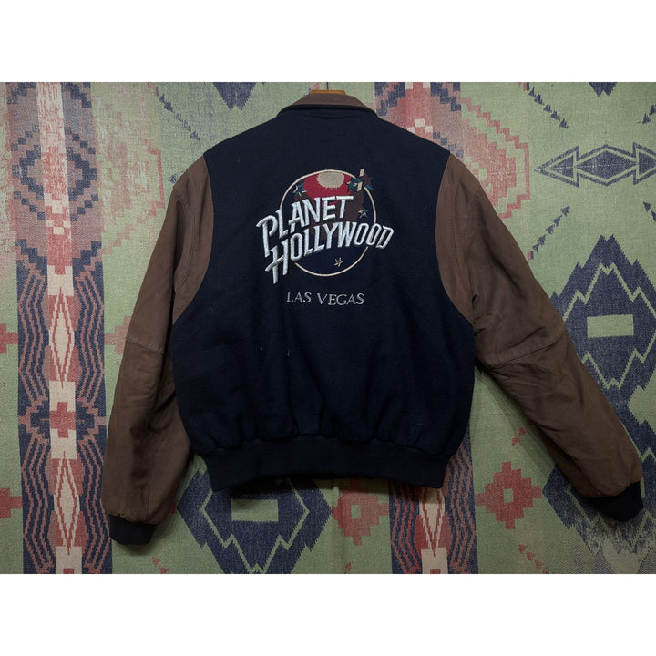 Planet Hollywood Las Vegas Vintage Varsity Jacket Medium 90s