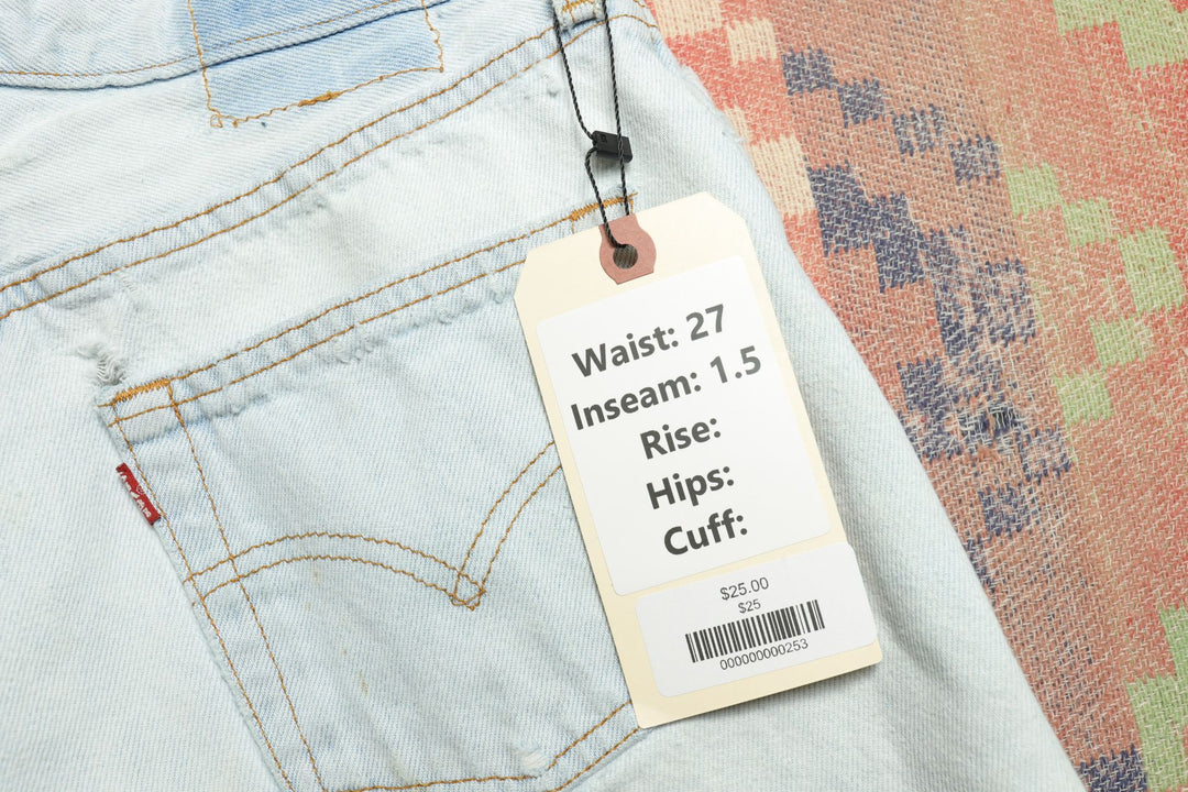 Levi's 501 Vintage Cut Off Denim Shorts 90s 27/1.5