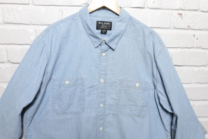 Filson Chambray Denim Shirt XXL