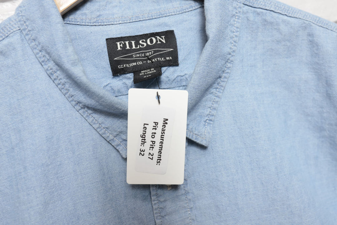 Filson Chambray Denim Shirt XXL