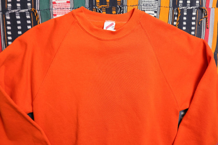 Jerzees Vintage Orange Sweatshirt Large 90s