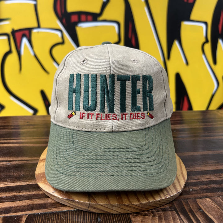 Hunter if it Flies it Dies Vintage Snapback Hat 90s