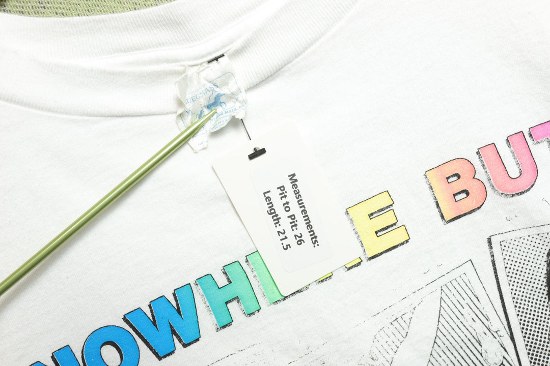 Nowhere Butt Vintage Crop T Shirt XL 90s