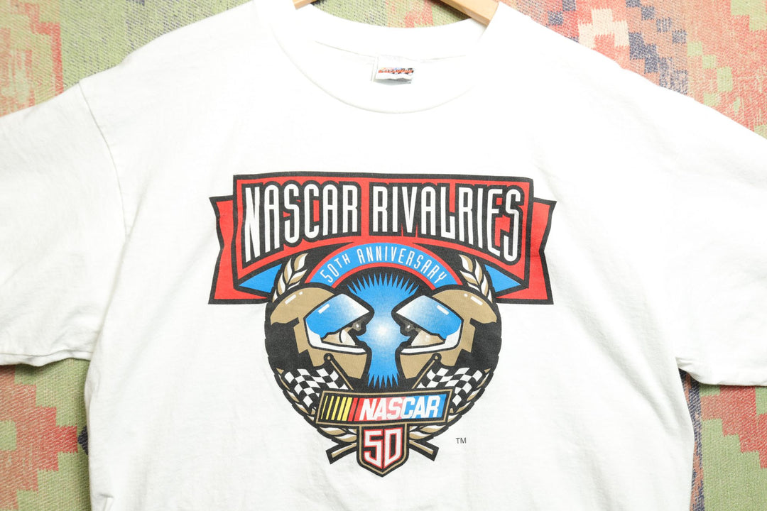 Nascar Rivalries Racing Vintage T Shirt Large 90s