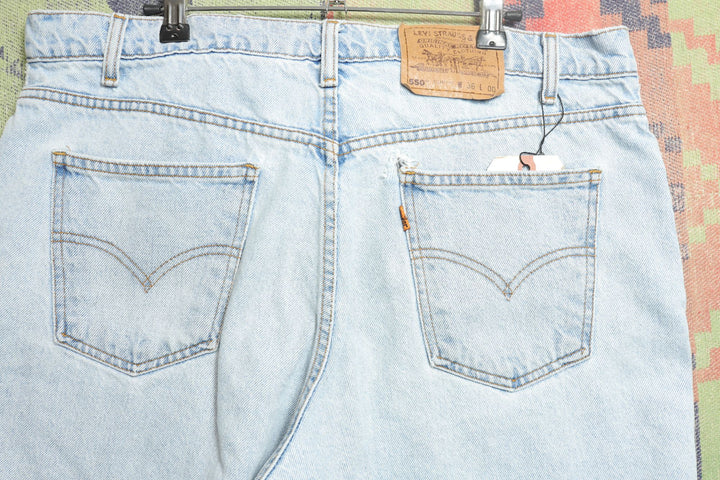 Levi's 550 Vintage Relaxed Fit Denim Shorts 90s 36