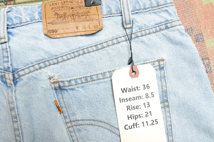 Levi's 550 Vintage Relaxed Fit Denim Shorts 90s 36