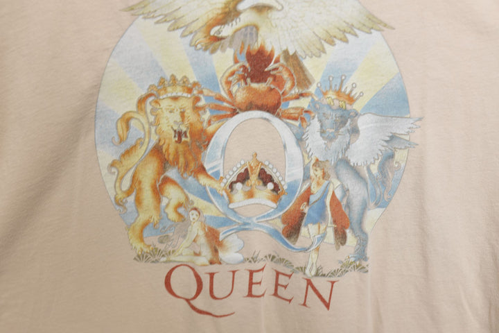 Queen Band Vintage Tan T Shirt 2000s Large