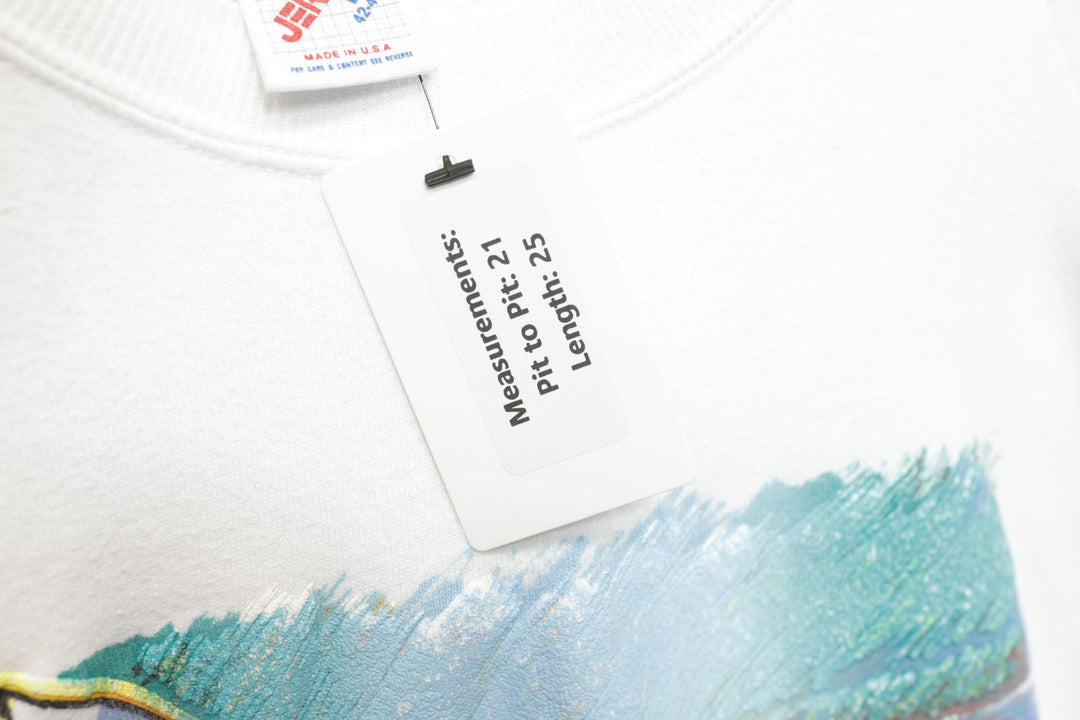 Key West Vintage Surfing  Sweatshirt Large 90s