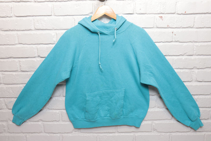 80s Vintage Steinwurtzel Blue Pullover Hoodie Size Large