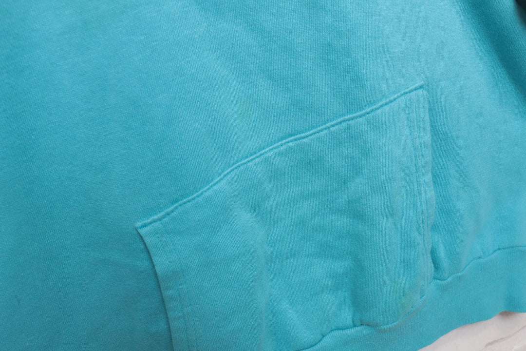 80s Vintage Steinwurtzel Blue Pullover Hoodie Size Large