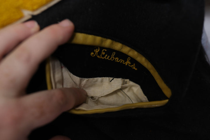 S Patch Vintage Reversible Letterman Jacket 70s Medium