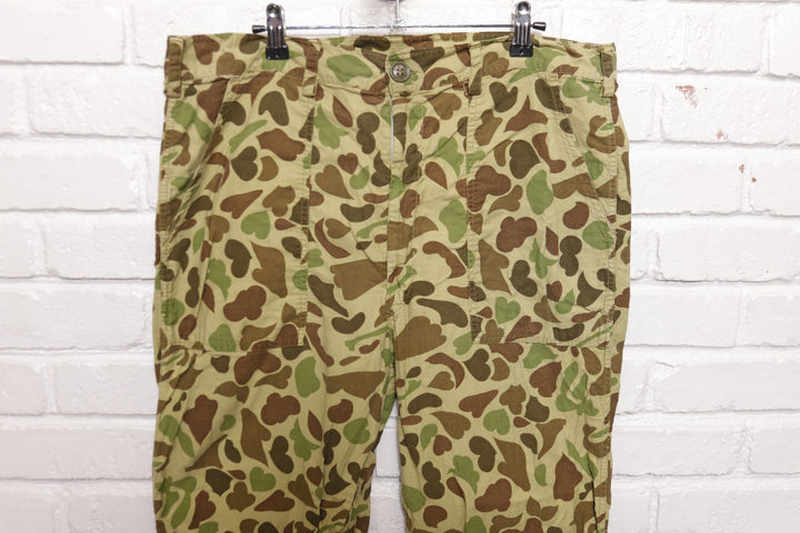 Duck Camo Vintage Lightweight Military Pants 80s Large