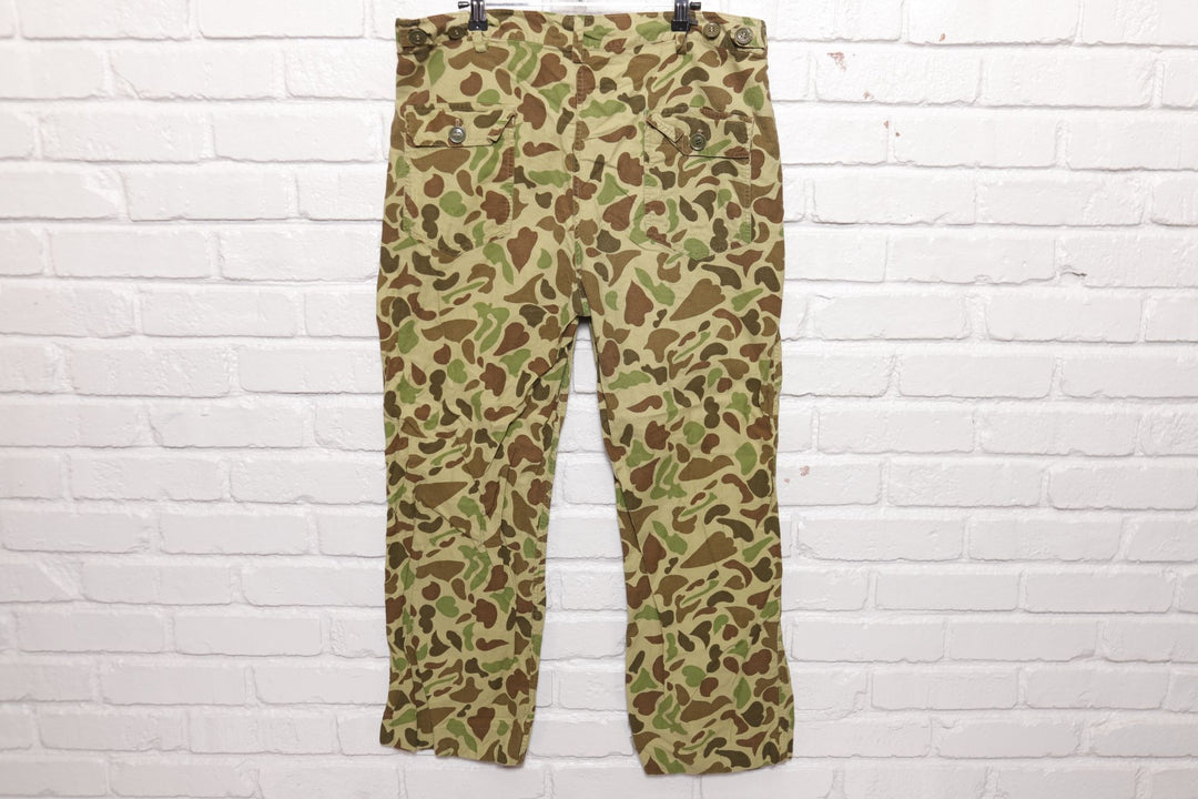Duck Camo Vintage Lightweight Military Pants 80s Large