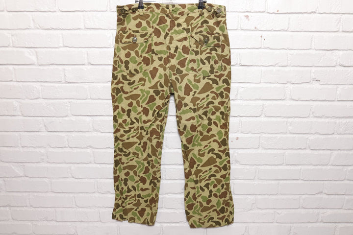 Duck Camo Vintage Lightweight Military Pants 80s Large