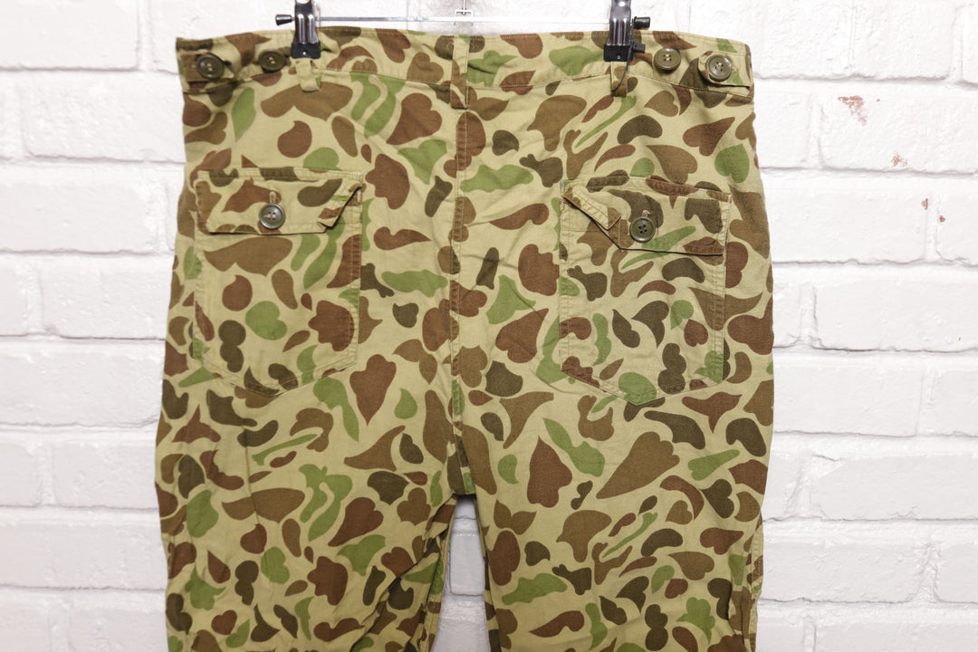 Duck Camo Vintage Lightweight Military Pants 80s Large