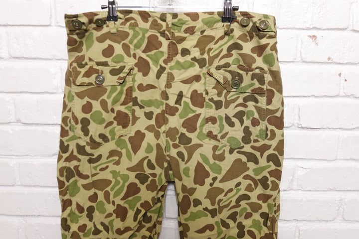 Duck Camo Vintage Lightweight Military Pants 80s Large