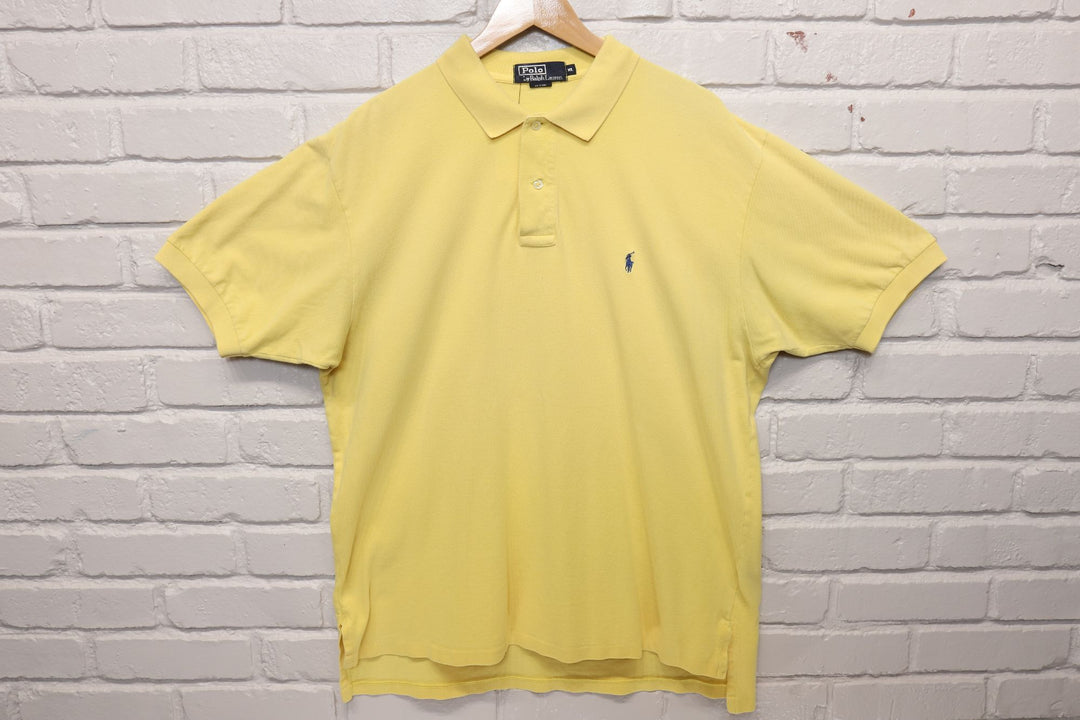 Polo Ralph Lauren Vintage Yellow Polo Shirt XL 2000s