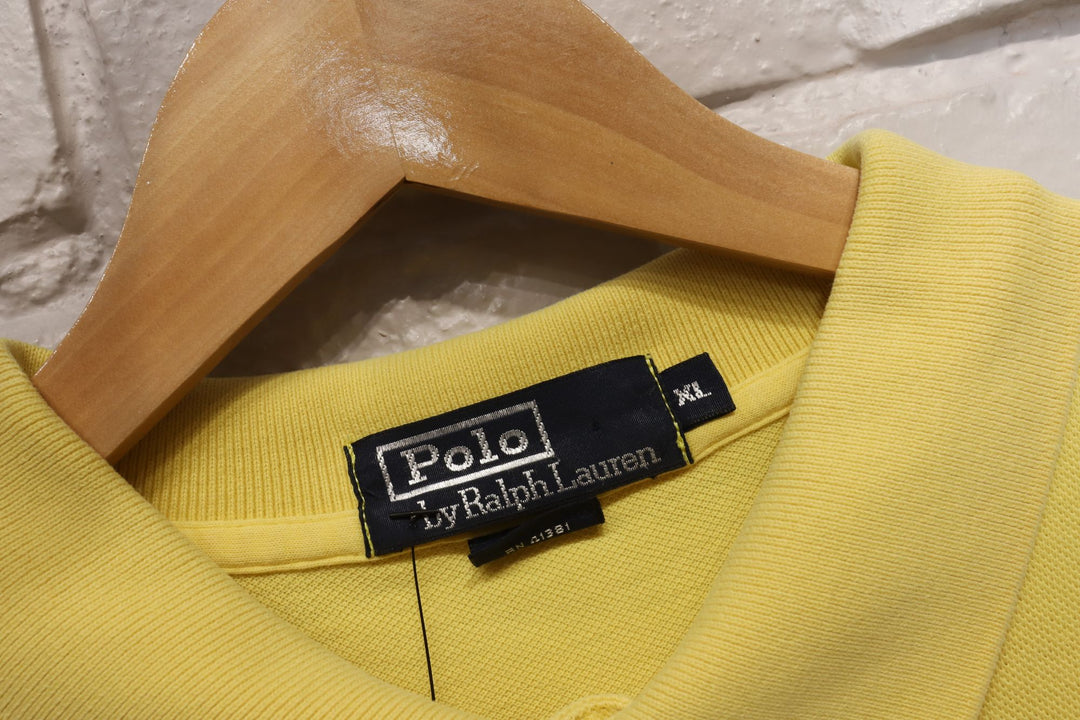 Polo Ralph Lauren Vintage Yellow Polo Shirt XL 2000s