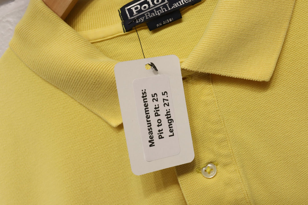 Polo Ralph Lauren Vintage Yellow Polo Shirt XL 2000s