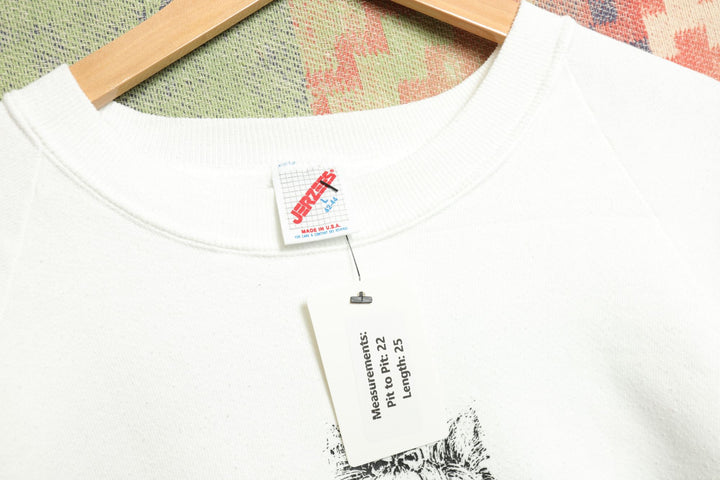 White Dog Vintage Sweatshirt Large 90s