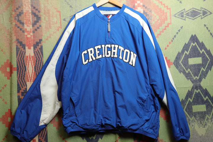 Creighton Vintage Majestic Windbreaker Jacket XXL 2000s