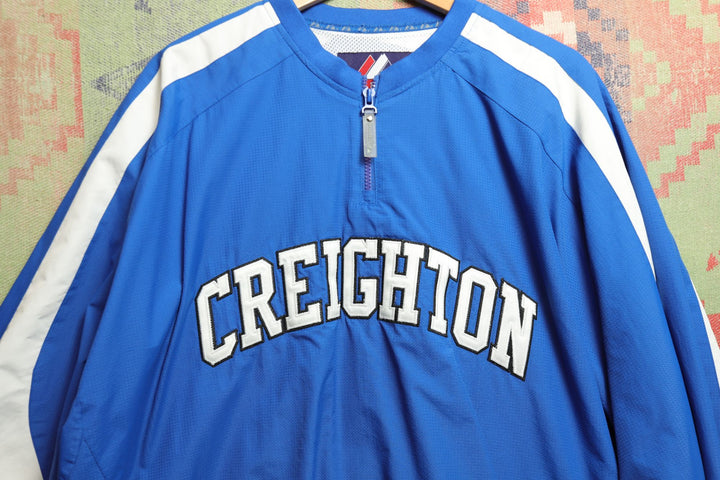 Creighton Vintage Majestic Windbreaker Jacket XXL 2000s