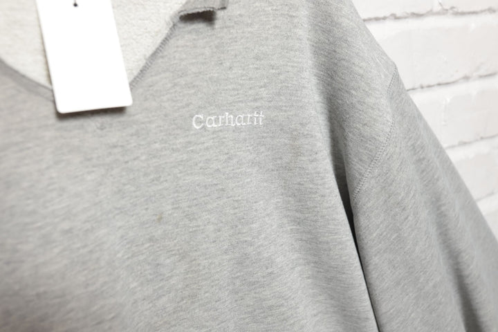 Carhartt Vintage Grey V Neck Sweatshirt 2000s XL