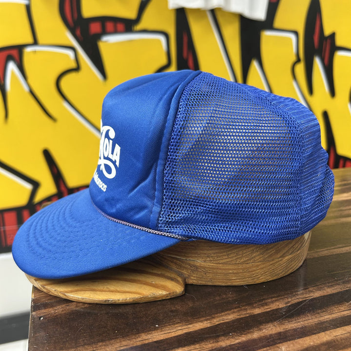 Pepsi Cola Ft Smith AR Vintage Snapback Trucker Hat 80s