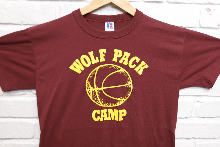 Wolf Pack Vintage Basketball Camp T Shirt 80s Medium