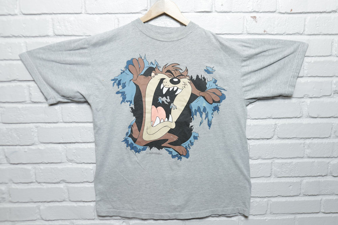 Tasmanian Devil Vintage Looney Tunes T Shirt 90s Large