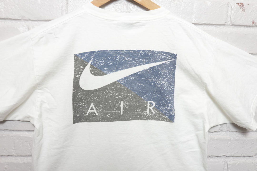 Nike Air Vintage White T Shirt 90s Medium