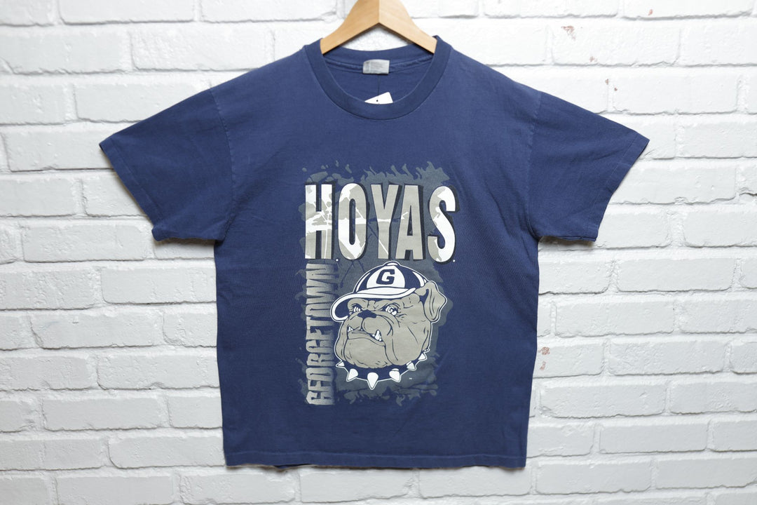 Georgetown Hoyas Vintage Champknit T Shirt 90s Large
