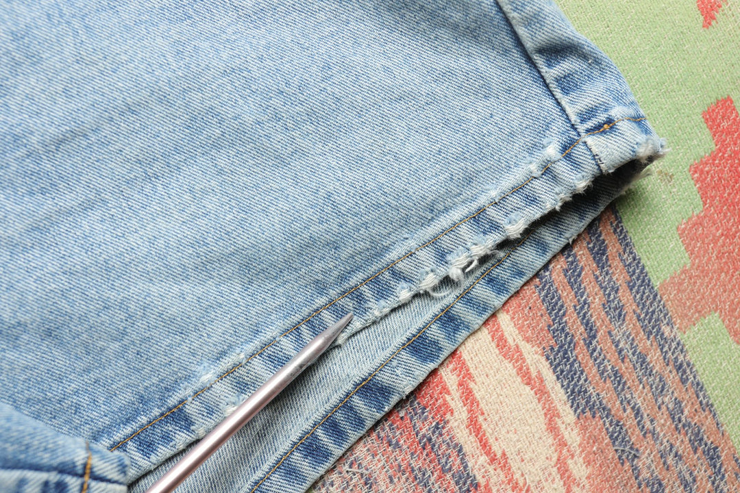 Pepe Jeans Vintage Embroidered Denim Shorts 90s 31