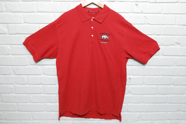 University of Arkansas Swimming Vintage Polo Shirt XL 2000s
