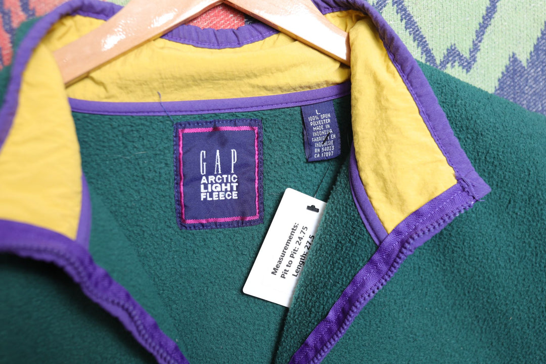 Gap Arctic Light Fleece Vintage Fleece Jacket Large 90s