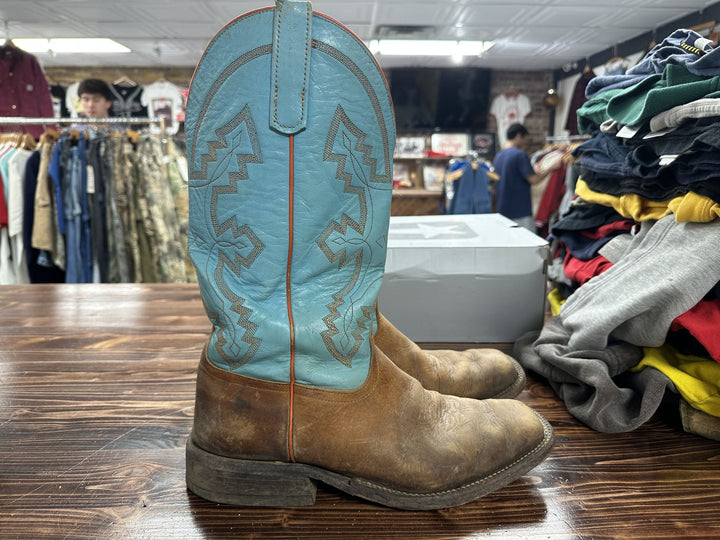 Anderson Bean Teal Shank Boots Size 10