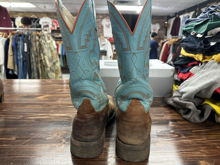 Anderson Bean Teal Shank Boots Size 10