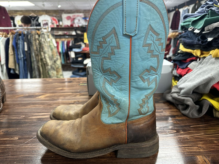 Anderson Bean Teal Shank Boots Size 10