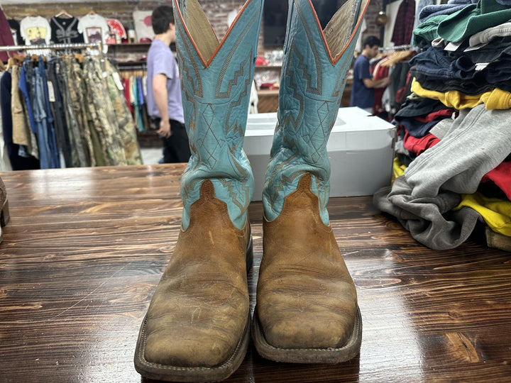 Anderson Bean Teal Shank Boots Size 10