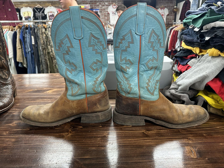 Anderson Bean Teal Shank Boots Size 10