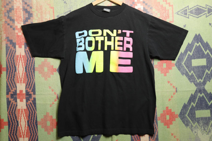 Don't Bother Me Vintage Puff Print T Shirt Large 90s