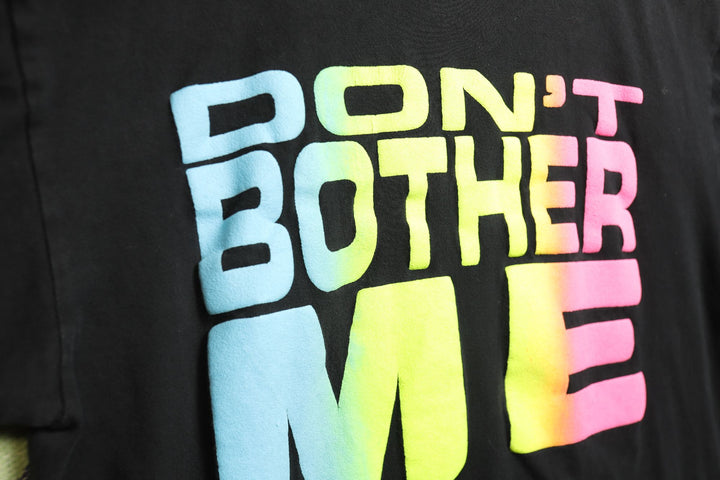 Don't Bother Me Vintage Puff Print T Shirt Large 90s