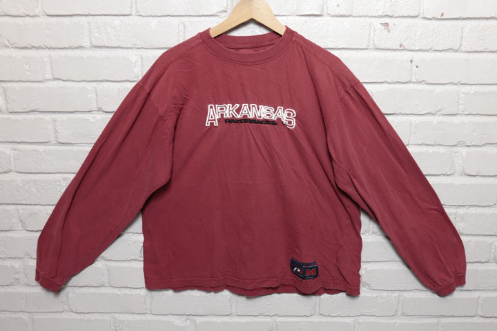 Arkansas Razorbacks Vintage LS T Shirt 2000s Medium