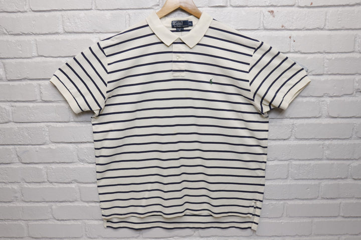 Polo Ralph Lauren Vintage Striped Polo Shirt XL 2000s