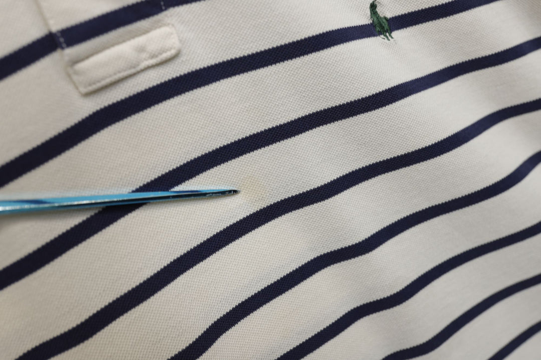 Polo Ralph Lauren Vintage Striped Polo Shirt XL 2000s