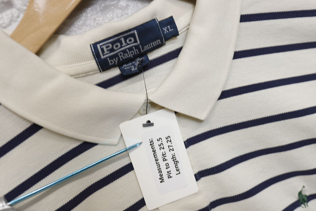 Polo Ralph Lauren Vintage Striped Polo Shirt XL 2000s